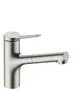 Hansgrohe-HG-Spueltischmischer-150-Zesis-M33-Ausziehbrause-2j-sBox-lite-edelstahl-opt-74803800 gallery number 1